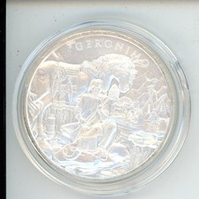 LEGENDARY WARRIORS - GERONIMO - 1 Troy Ounce .999 Fine Silver Round. Nice! -276 84.99 per troy oz