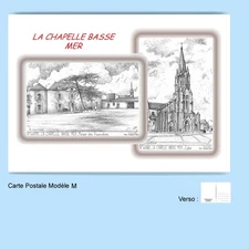 CP M 44179-180 POSTCARD 2 DRAWINGS 44 LA CHAPELLE BASS SEA