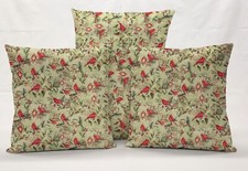 Cardinals Holly Evergreen Christmas Pillowcase / Pillow Cover Many Sizes 