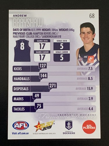 2019 AFL Select Footy Stars - Choose Your Card - Single Card- Excellent.C1-MELB - Picture 121 of 227