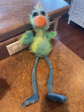Russ Berrie Large Bird Flamingo Blue/Green Soft Plush Toy 27