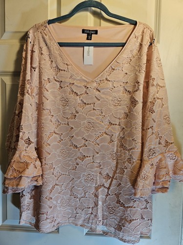 Roz & Ali 3x rosa Spitze Rüschen 3/4 Arm - Bild 1 von 5