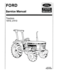 Ford Tractor 1910 & 2110 Workshop Service Manual | eBay