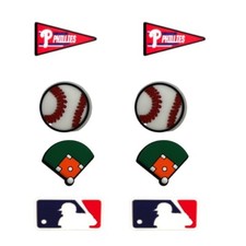 MLB Philadelphia Phillies Baseball Team For Crocs Shoe Charms Jibbitz - 8 Pieces