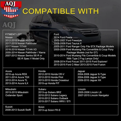 Par de luces antiniebla amarillas LED de conducción aptas para 2016 2017 2018 2019 2020 2021 Honda Civic - Imagen 5 de 14