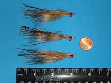 FLY FISHING FLIES - Natural CLOUSER DEEP FOXY MINNOW size #4 (6 pcs.)