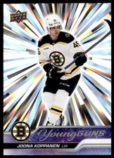 2023-24 UPPER DECK YOUNG GUNS OUTBURST SILVER JOONA KOPPANEN ROOKIE BOSTON