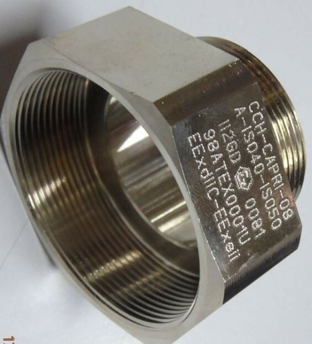(AMPMECH) EATON CROUSE-HINDS / CAPRI EXD & EXE ADAPTOR, M32M X M40F, NICKEL BRP - Picture 3 of 4