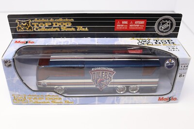 Rare Maisto Top Dog Edmonton Oilers Collector Tour Bus NHL Team 1:64 NEW