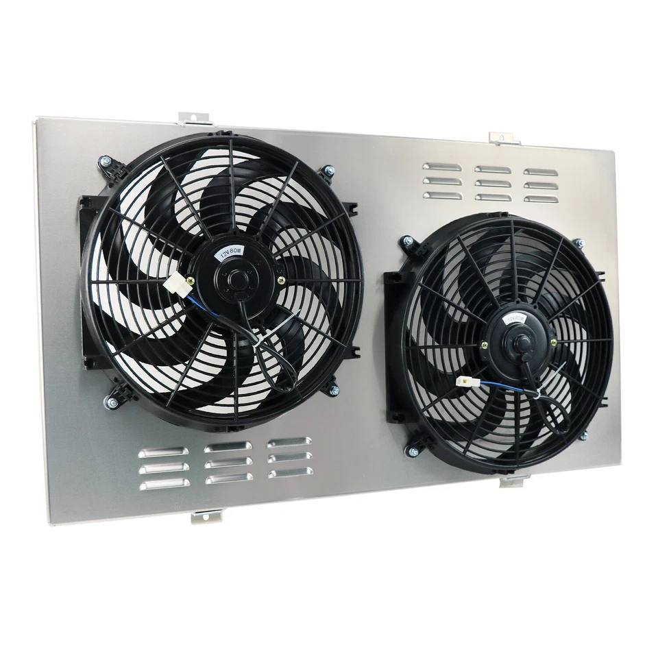 For 88-00 Chevy/GMC C/K 2500 3500 Sierra 7.4L Aluminum Radiator Shroud+Fan Kit Foto 4 de 4