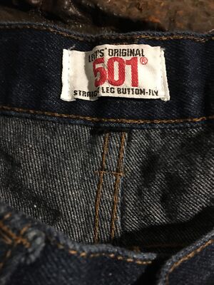 Vintage Levi's 501 ZIPPER Fly Made in USA Denim Jeans Size Vintage Levi's 501 ZIPPER Fly Made in USA Denim Jeans Size