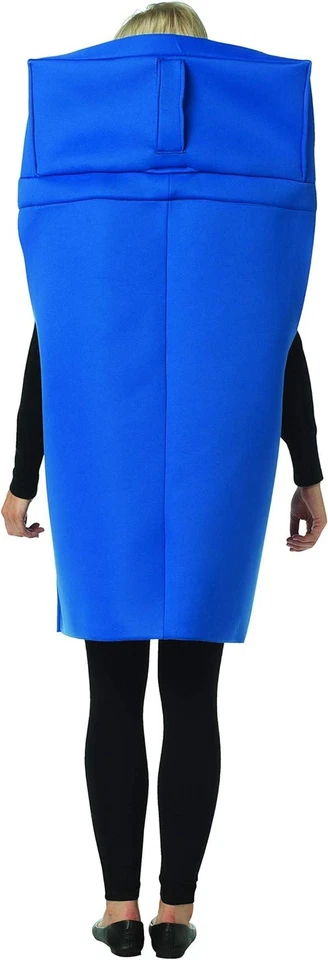 Rasta Imposta Azul Cubo de Reciclaje Halloween Divertido Ambiente Disfraz Adulto Std Foto 2 de 4