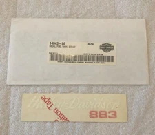 Genuine Harley Davidson DECAL, FUEL TANK, SCRIPT  P/N 14043-86 (M1)