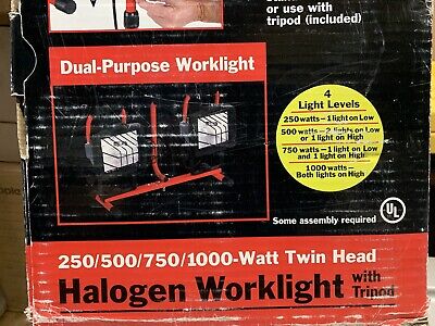 Craftsman Worklight 500 Watt Halogen 4-IN-1 Work Light Flashlight Corded  Torch Lamp Lantern Bright Home Garage Shop Lights 9006SC