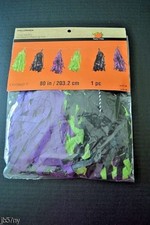 3 Halloween Tissue Garland Black, Green Purple 80" 1 pc by Celebrate It New