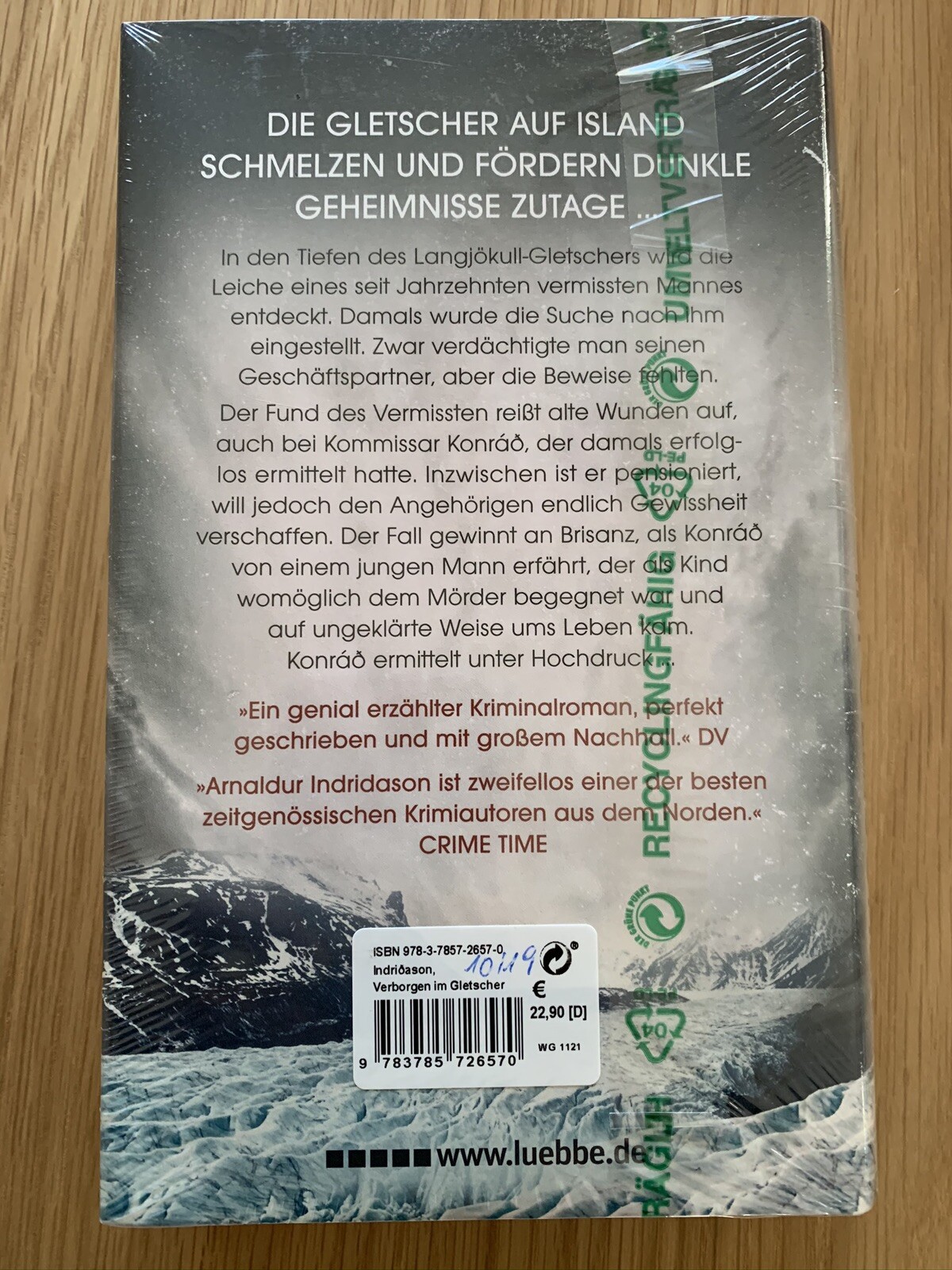 Thumbnail - Arnaldur Indridason Verborgen Gletscher