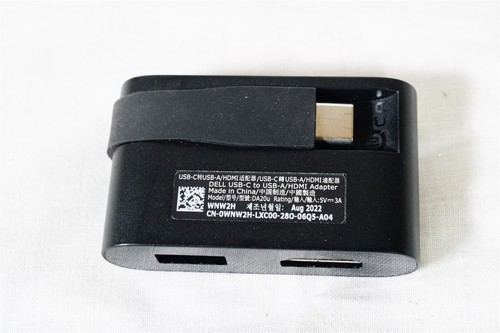 Dell DA20U Multi-port USB Type-C Adapter HDMI USB Type-A WNW2H Plug and Play - Picture 2 of 3