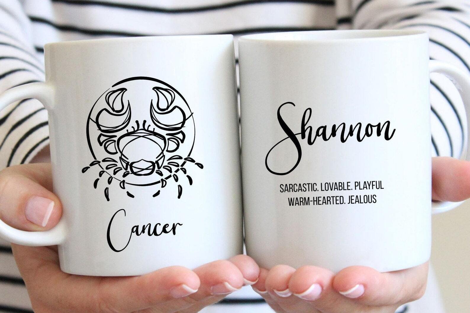 Personalized Cancer Mug Cancer Gift Cancer Constellation Coffee Mug Cancer Cup