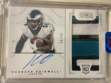 2021 National Treasures Kenneth Gainwell Auto Tri-Colored Patch RPA SSP  #56/99