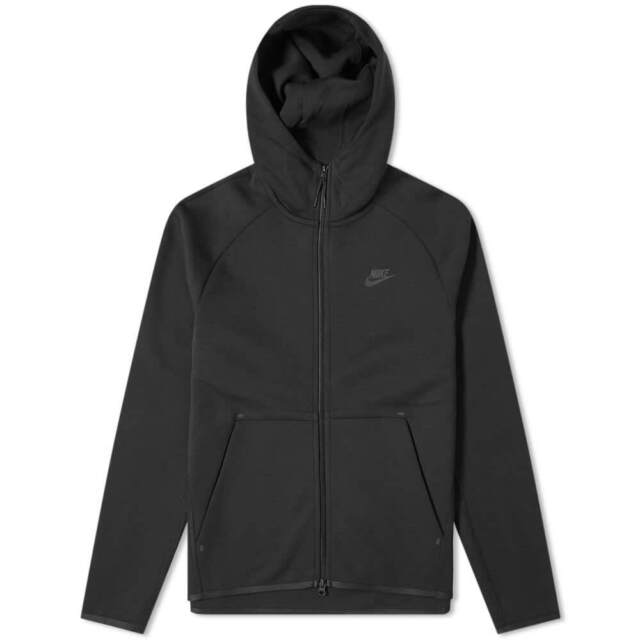 Nike Tech Fleece Full Zip Hoodie Mens 928483-010 All Black Hoody Size L for sale online | eBay