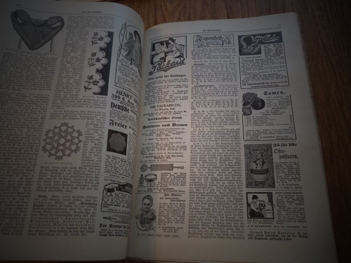 5 Issues 1909-1910 German DIE ABENDSCHULE illustrated family Magazine St. Louis - Picture 14 of 19