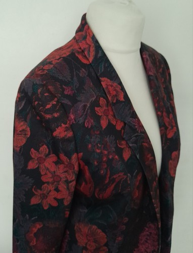 OASIS - FLORAL Edge to Edge JACKET Size 14 - NEW WITH TAGS - Picture 5 of 12