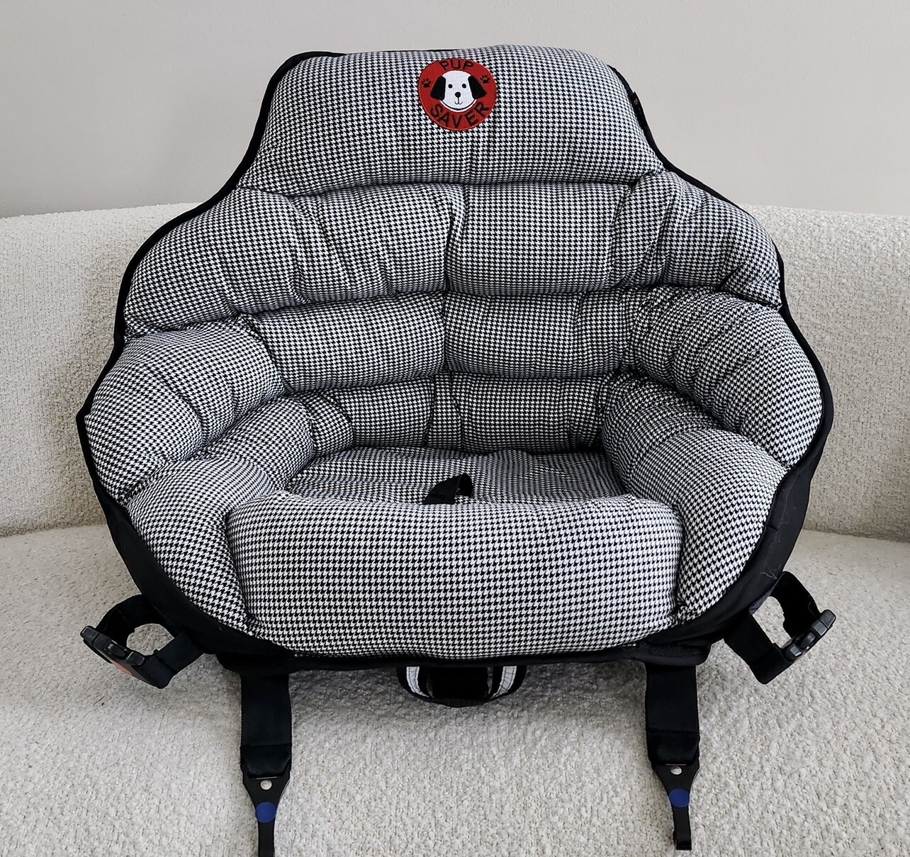 PupSaver Dog Car Seat Travel BoosterDogs Up to 30 lbs Houndstooth eBay