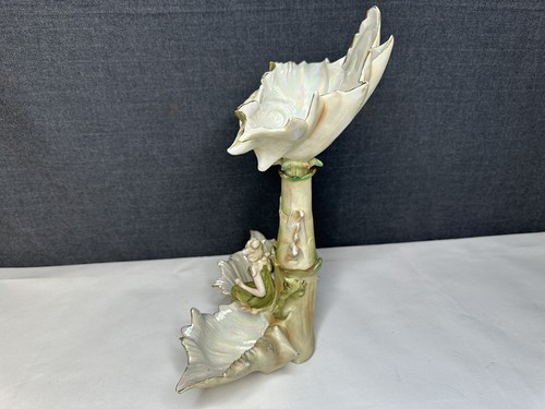 Rare Antique German Bisque Saxony Art Nouveau Woman Sea Shells Carl Conta Boehme - Picture 5 of 21