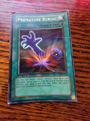 Yugioh Premature Burial PSV-037 Ultra Rare 1st Edition PL