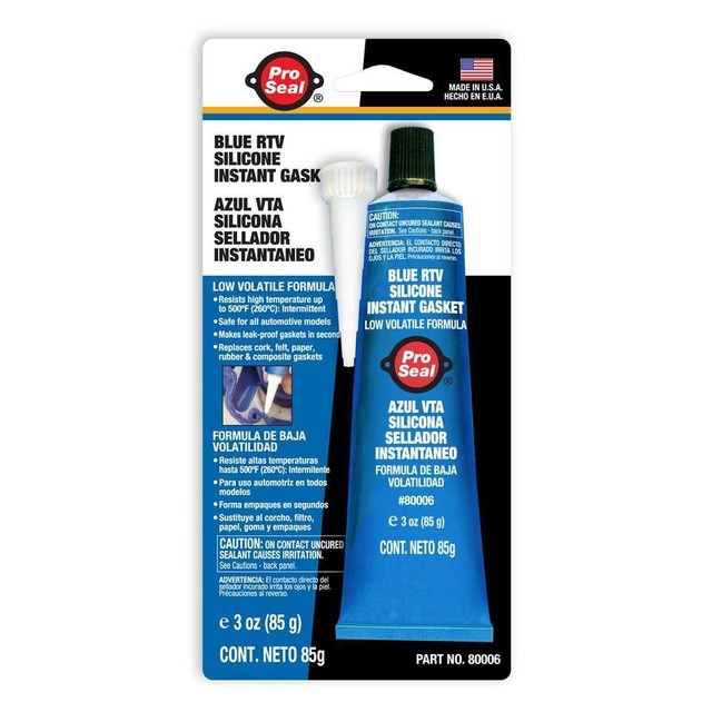 Pro Seal BLUE RTV Silicone N80006 Instant Gasket Glue Heavy Duty Leak