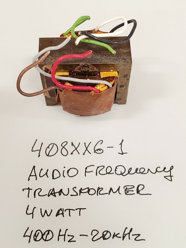 Excellent condition Audio Frequency Transformer 1:2.5 ratio 408XX6-1 - 第 1/5 張圖片