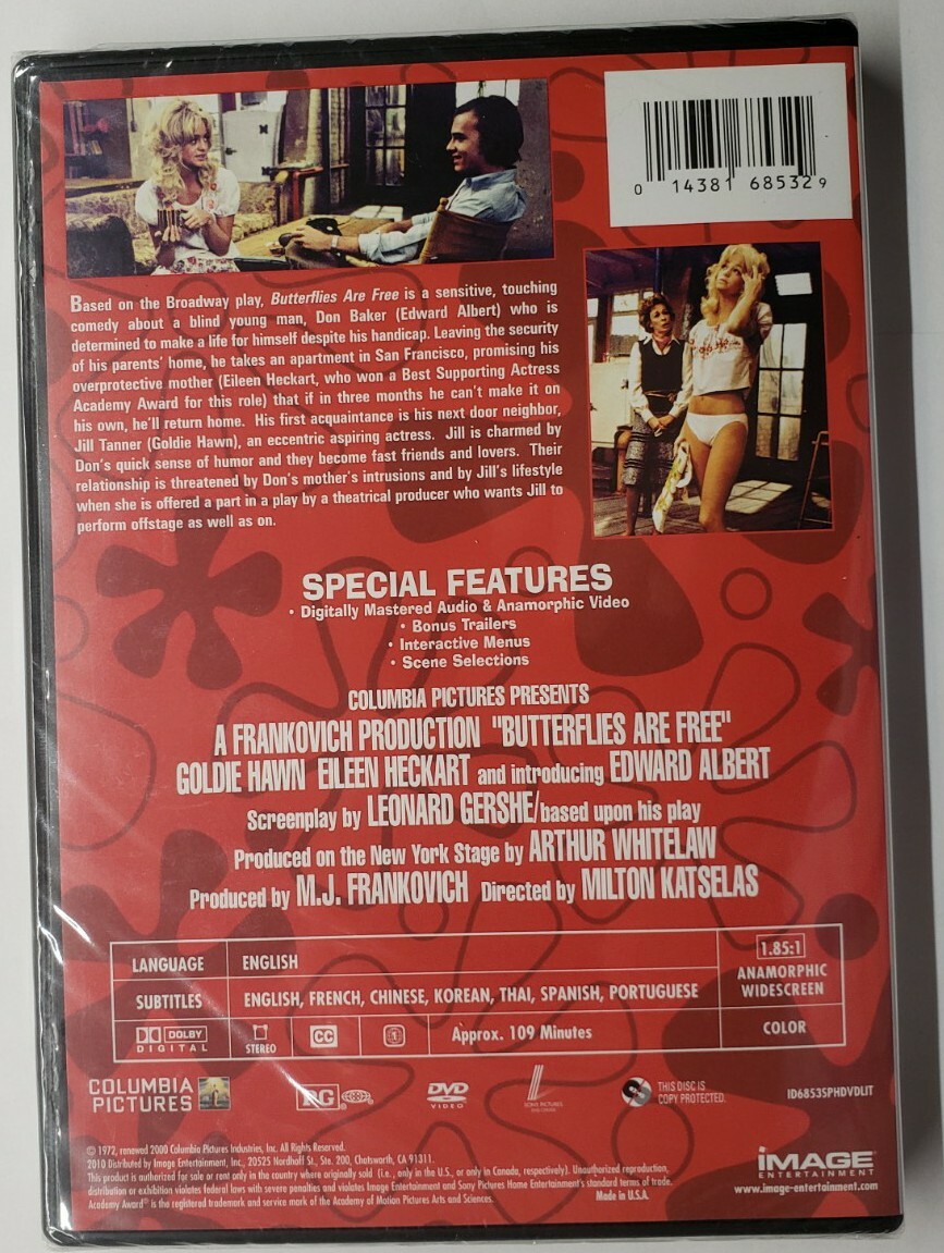 Butterflies Are Free (DVD, 2010) 14381685329 eBay