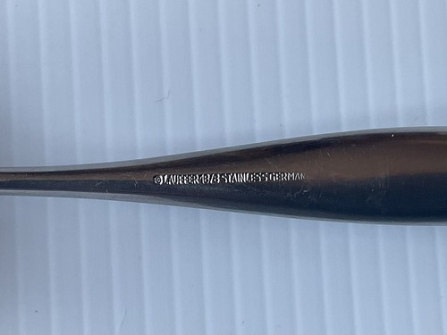 Lauffer Design 2 Soup spoon Dessert Oval Spoons 18/8 Stainless Germany Set 3 - Picture 3 of 6