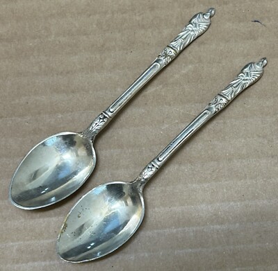 Vintage EPNS Monk Priest Spoons Silver Plate Tea Coffee Sugar Demitasse  lot