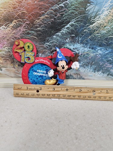 Neu Walt Disney World 2015 Mickey Mouse Eis Fotorahmen Ornament - Bild 6 von 7