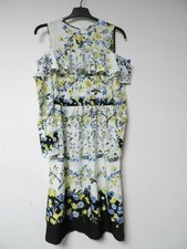 Asos Ruffle Front Cold Shoulder Dress In Placement Floral Size UK 8 DH001 ii 07