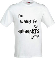Image of IM WAITING FOR MY HOGWARTS LETTER COTTON CHILDS T SHIRT