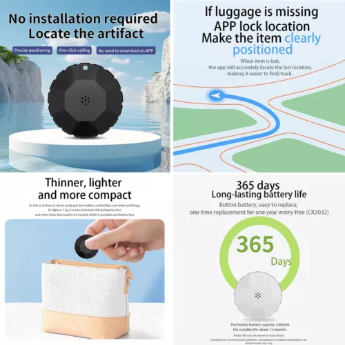 Kastar Rastreador Bluetooth, Buscador de Llaves y Localizador de Artículos para Llave, Bolsa, Buscador de Teléfono - Imagen 2 de 9