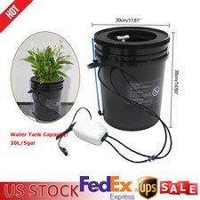 Deep Water Culture DWC Hydroponic Grow System Kit,5 Gallon Round Bucket System