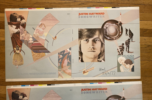 Lot 6 VTG RARE Justin Hayward The Moody Blues Artist Proof Vinyl Record Covers - Picture 2 of 12