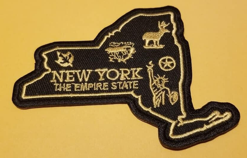 New York The Empire State Embroidered Magnet Style Embroidered Patch 3x4" - Picture 1 of 2