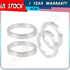 pcs of 4 ID-60.1 mm to OD-74.1 mm Silver Wheel Hub Centric Rings Aluminium