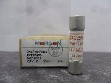 New Lot Ferraz Shawmut OTM 25 Amp Fuses 250 Volts BAN 25 NIB