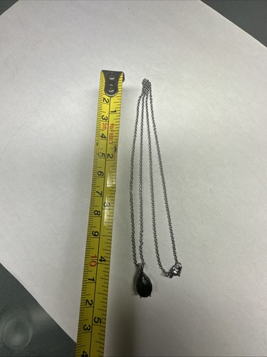 925 sterling silver black onyx necklace - Picture 5 of 5