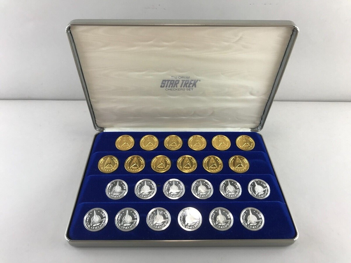 【激レア・新品未開封】Star Trek 限定版 コレクターズセット Original Star Trek Classic TOS Franklin Mint Checker Set & 24