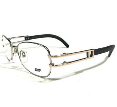 Joop! Eyeglasses Frames Mod.8424-110 Black Shiny Silver Gold Oval 53-17-135