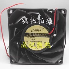ADDA AS08024DB389100 8038 DC24V 0.60 8CM 2-Wire Inverter Cooling Fan