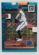 2022 Optic Teal Velocity #57 Mike Baumann RC Rookie 19/35 Baltimore Orioles