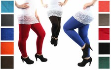 DAMEN THERMO LEGGINGS Hose Leggins S - XL mit fleece Warm Winter