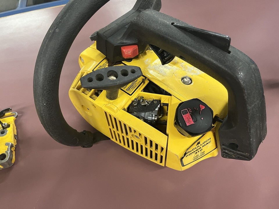 McCulloch Power Mac 310 Chainsaw Chain Saw + Various McCulloch Chainsaw Parts eBay